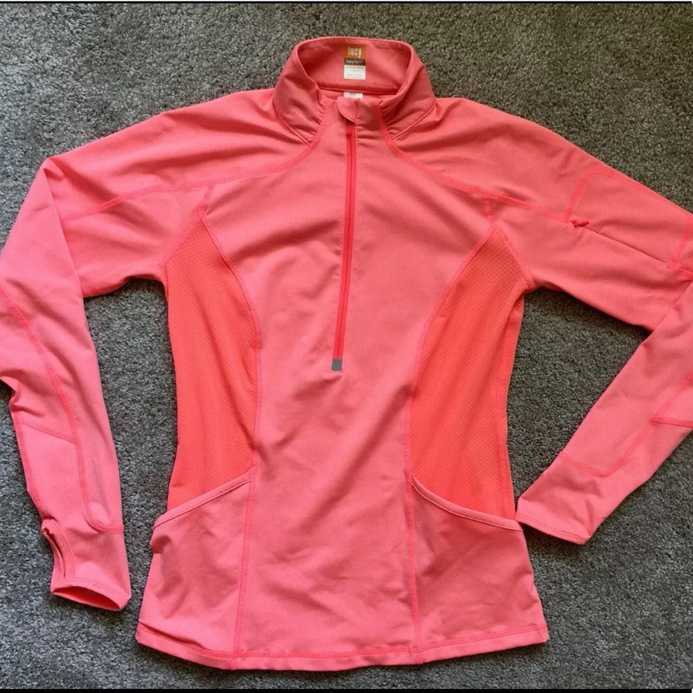 LUCY Long Sleeve Active Half Zip Workout Shirt